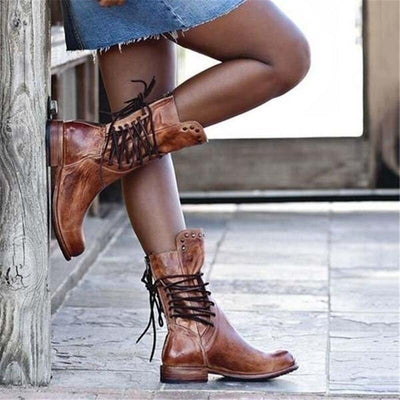 Leah | Leather Boots