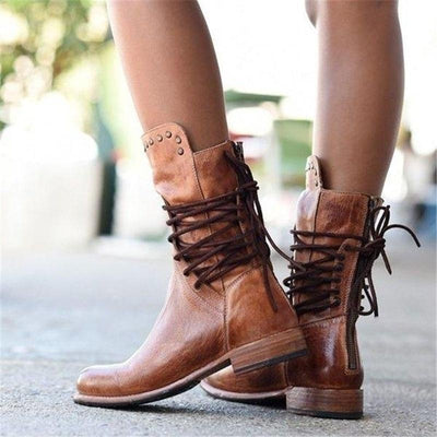 Leah | Leather Boots