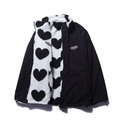 BacioDeluxe | Double-Sided Heart Coat