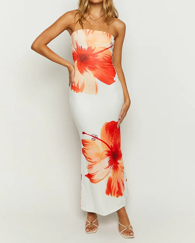 Carmine | Bandeau Summer Dress