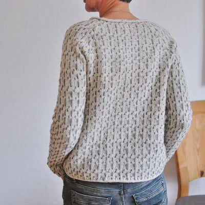 Victoria | Elegant Gray Boatneck Sweater