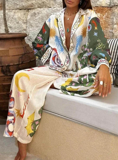 Lillian | Colourful Two-Piece Set