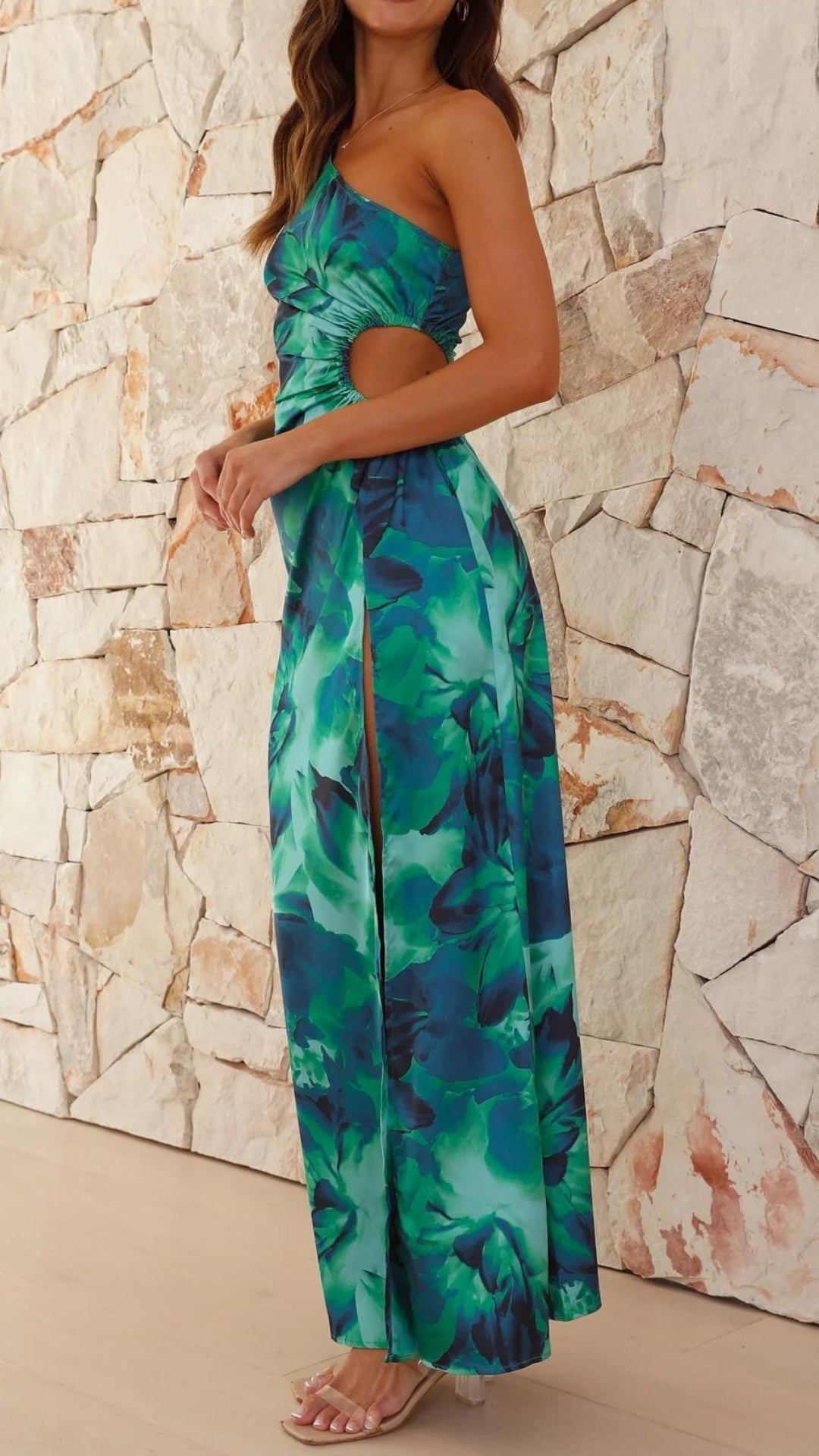 Madison | Green Floral Dress