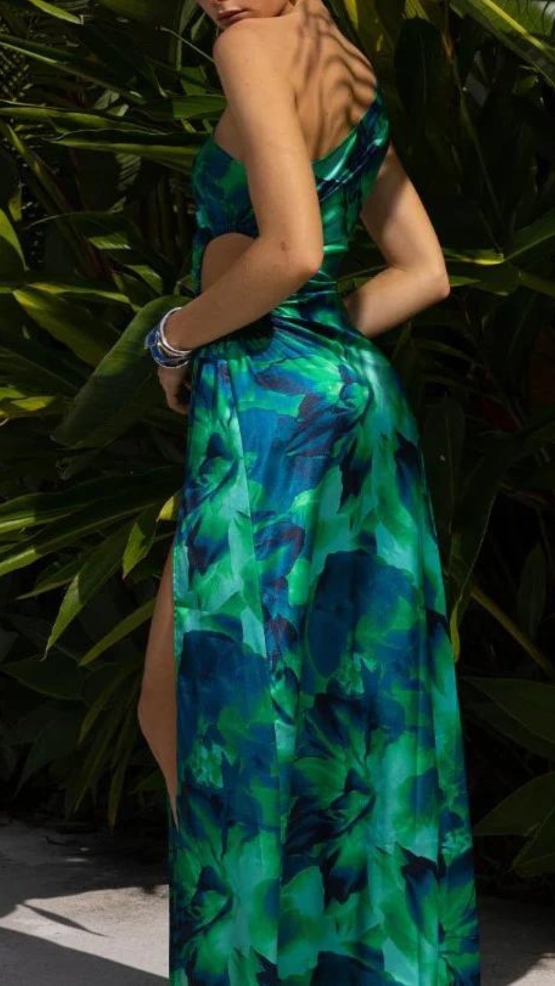 Madison | Green Floral Dress