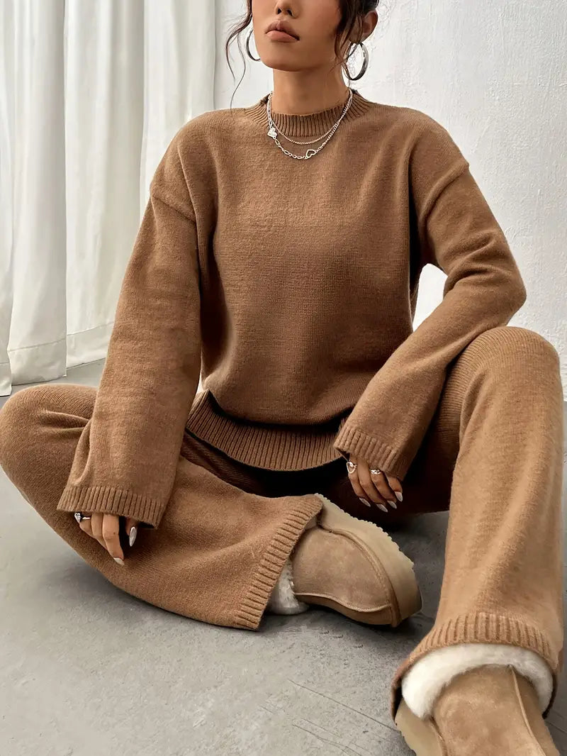 Mila | Warm Ribbed Loungewear Knit Set