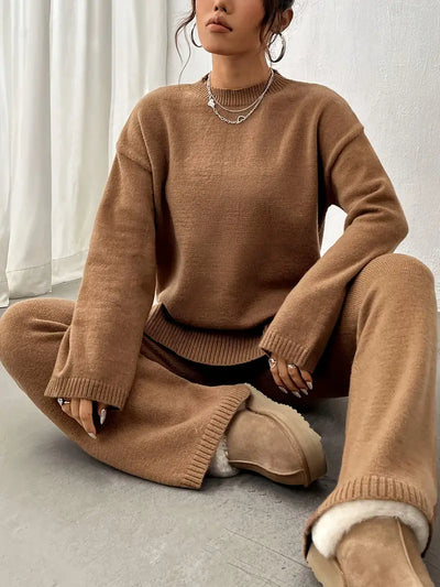 Mila | Warm Ribbed Loungewear Knit Set