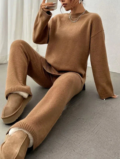 Mila | Warm Ribbed Loungewear Knit Set