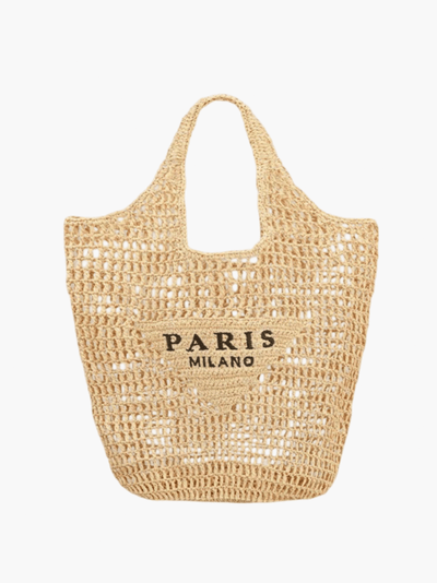 Paris Milano | Handcrafted Straw Beach Tote