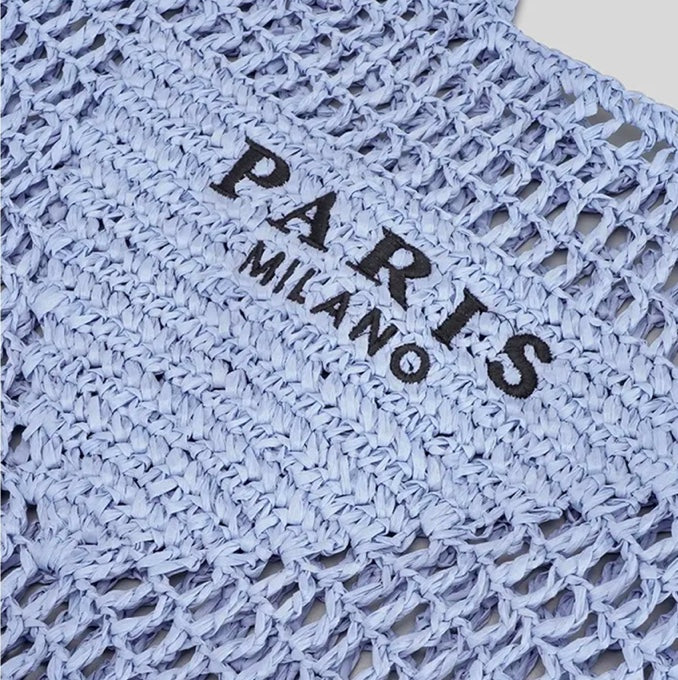 Paris Milano | Handcrafted Straw Beach Tote