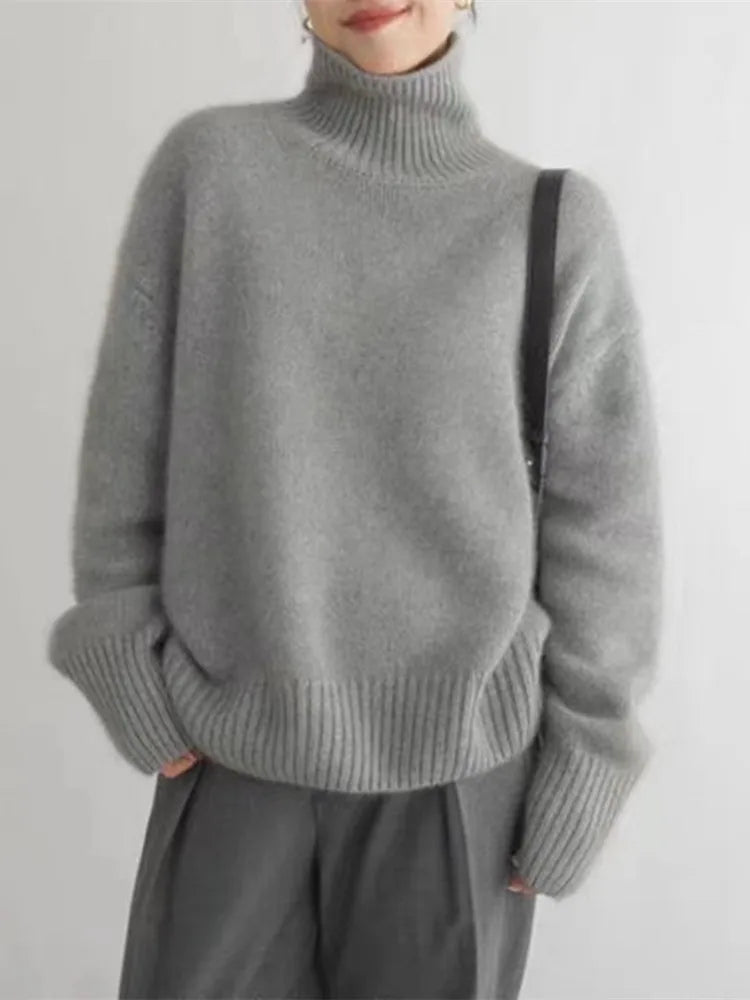 LINEA | Luxe High-Neck Sweater