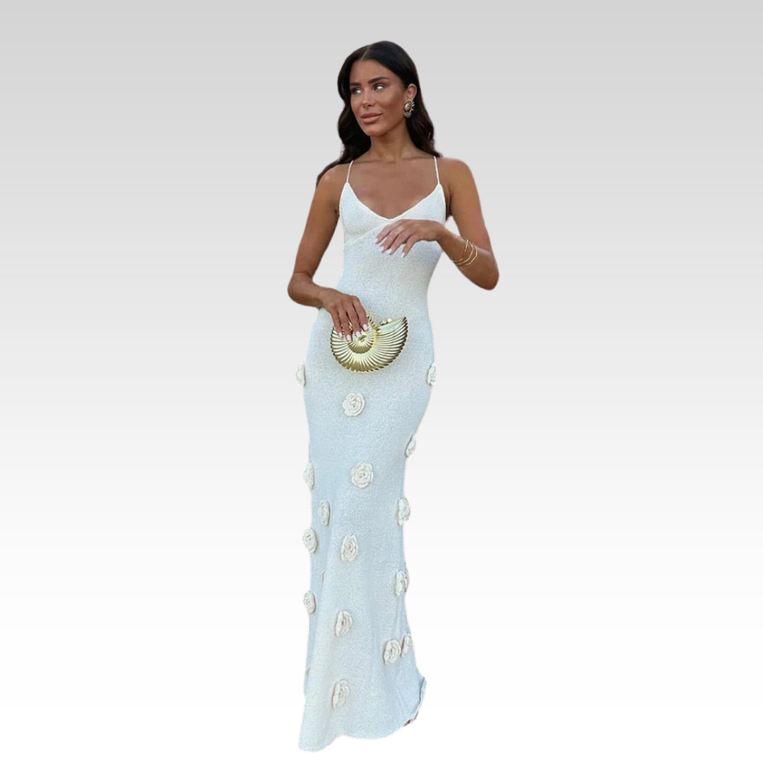 Leia | Dress with rose detail