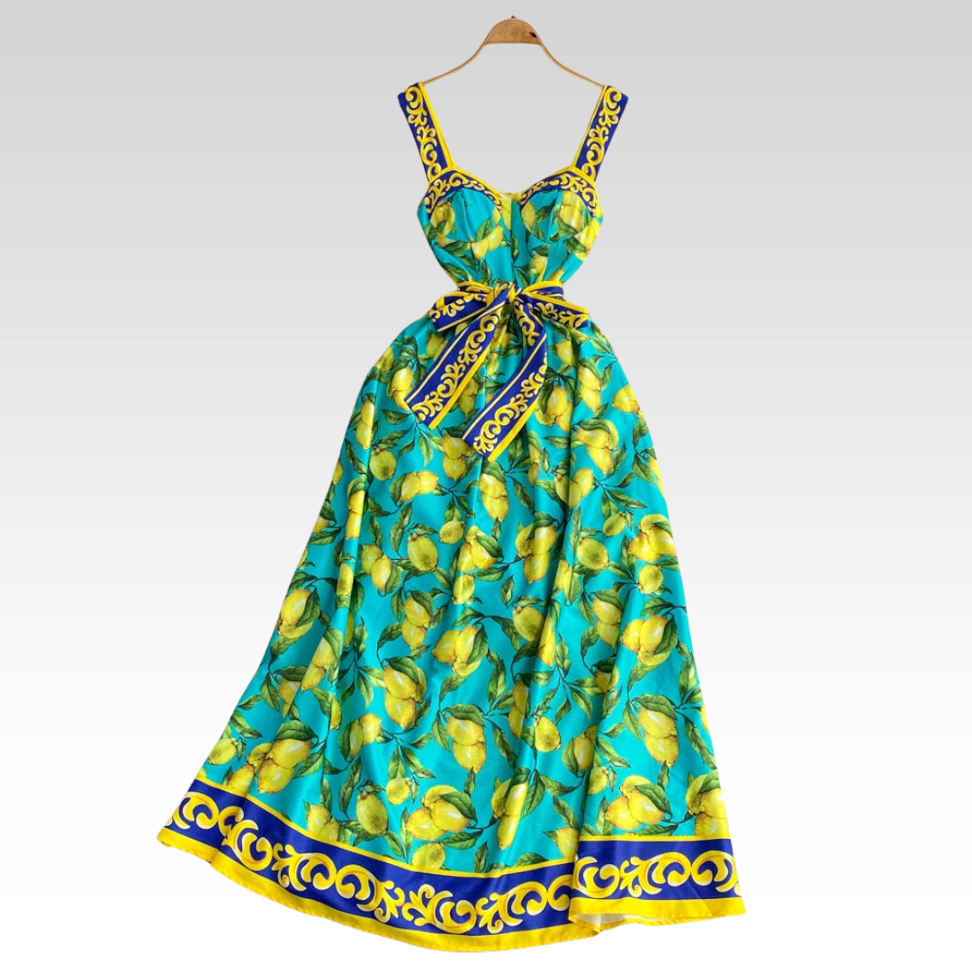 Martina | Amalfi Lemon Dress