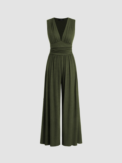 CHARLENE | Sleeveless Wide-Leg Jumpsuit