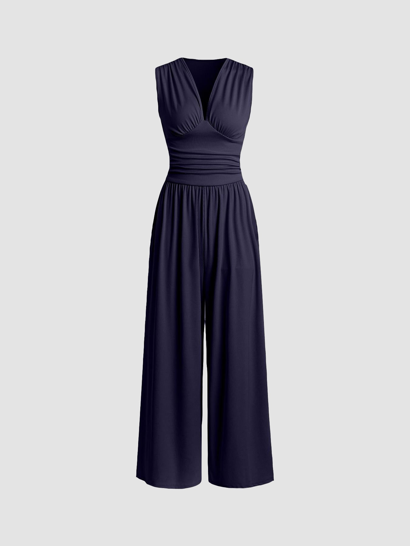 CHARLENE | Sleeveless Wide-Leg Jumpsuit
