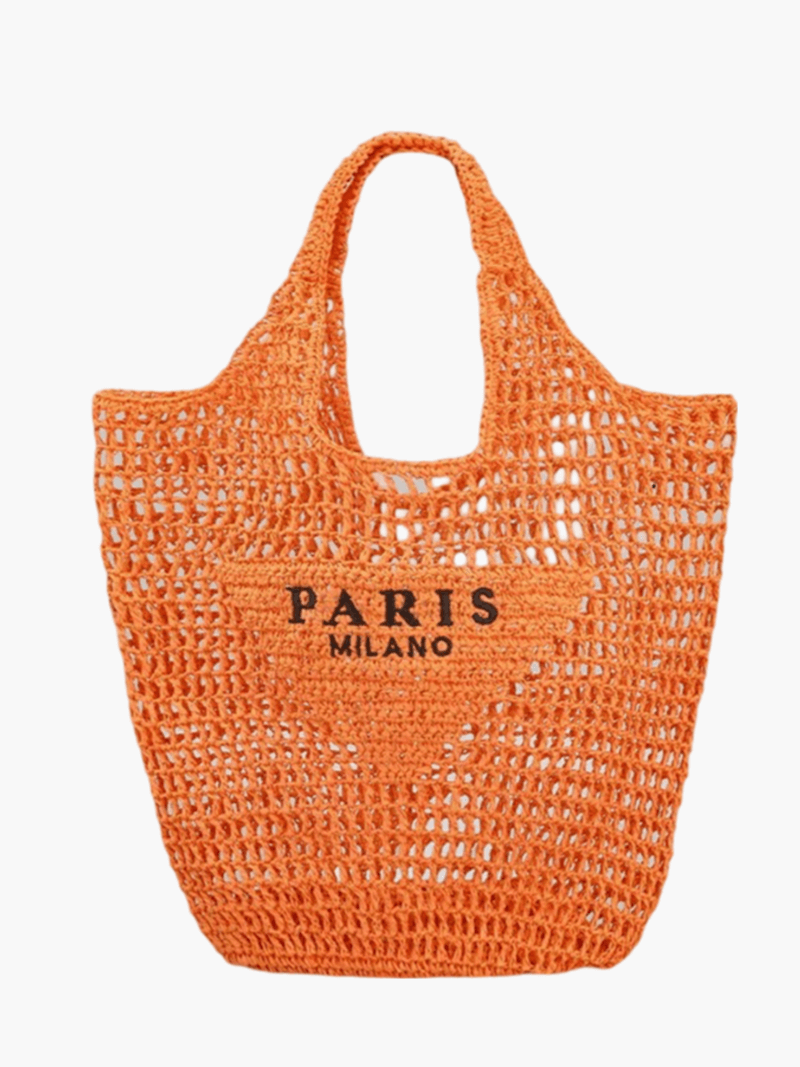 Paris Milano | Handcrafted Straw Beach Tote