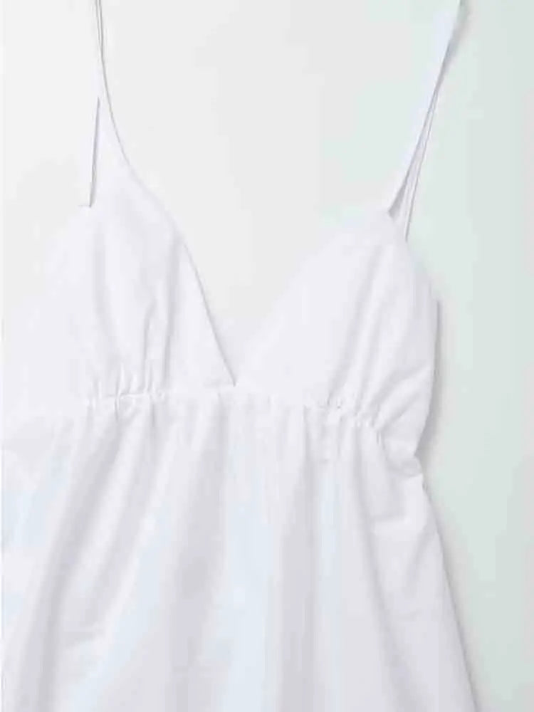 Klaudia | White holiday midi dress