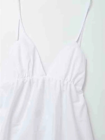 Klaudia | White holiday midi dress