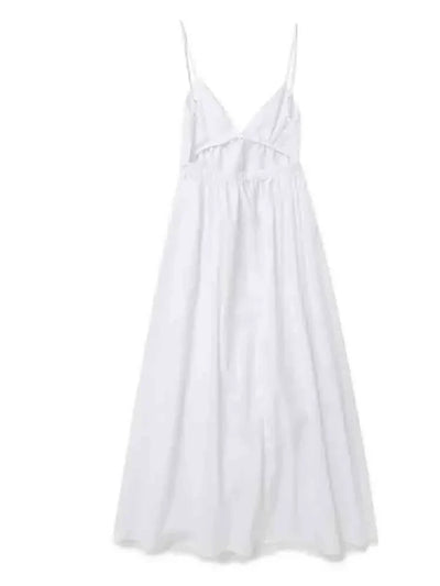 Klaudia | White holiday midi dress