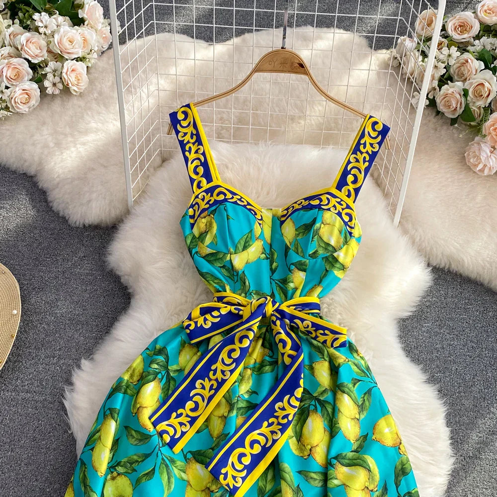 Martina | Amalfi Lemon Dress