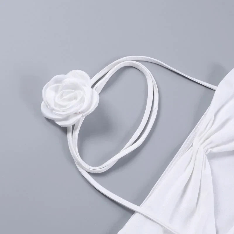 Sofia | Mini dress with rose detail