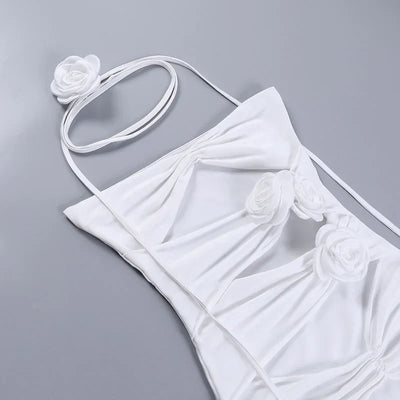 Sofia | Mini dress with rose detail