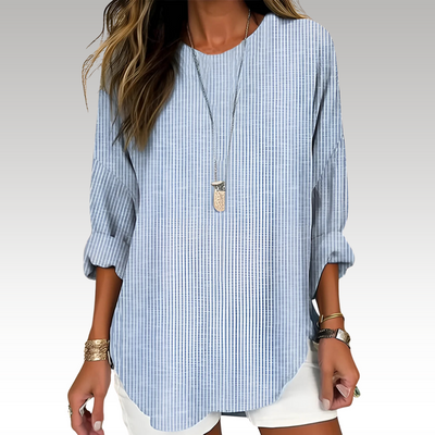 Rhea | Trendy Striped Blouse