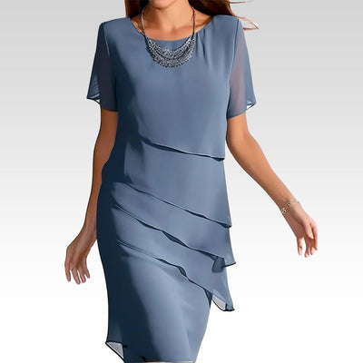 Monika | Midi Dress with Short Sleeves
