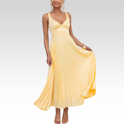 Aby | Pleated Maxi Dress