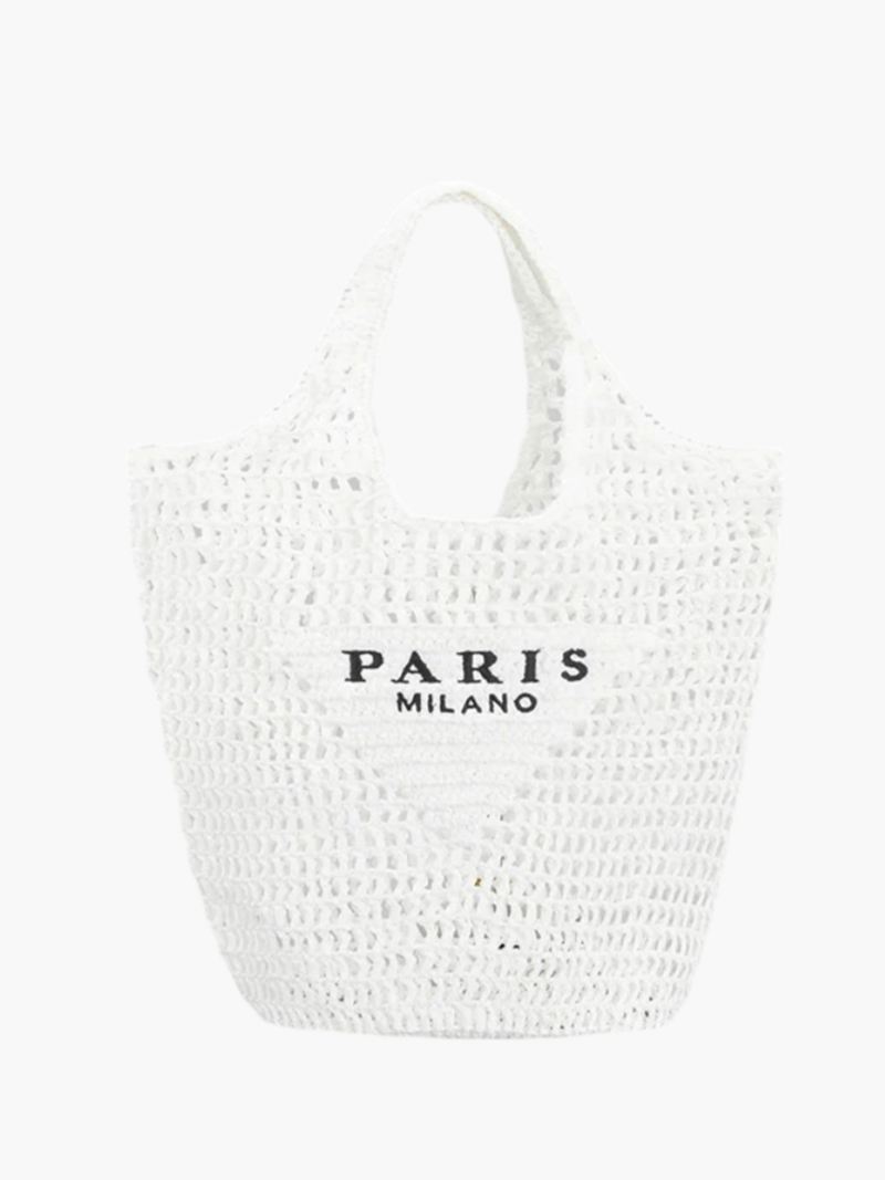 Paris Milano | Handcrafted Straw Beach Tote