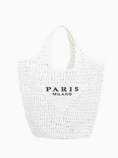 Paris Milano | Handcrafted Straw Beach Tote