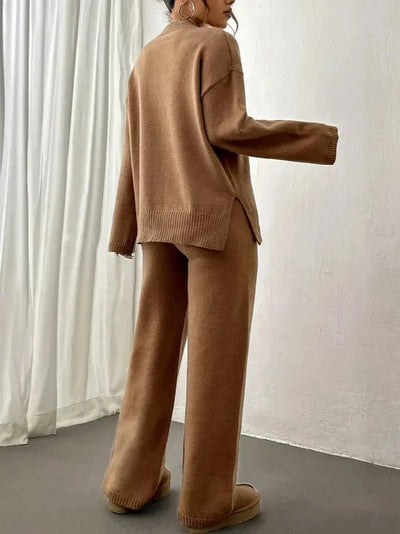 Mila | Warm Ribbed Loungewear Knit Set