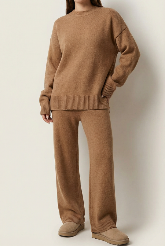 Mila | Warm Ribbed Loungewear Knit Set