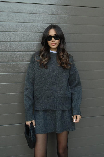 Helena | Knitted Skirt Set