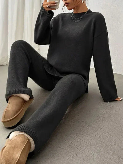 Mila | Warm Ribbed Loungewear Knit Set