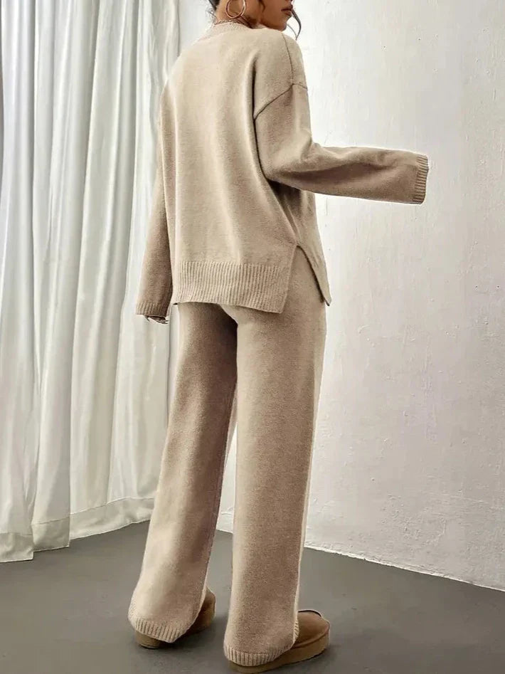 Mila | Warm Ribbed Loungewear Knit Set