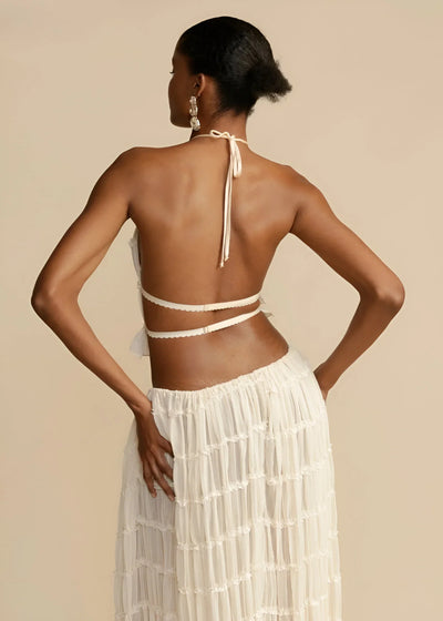 Leonie | Halterneck top and skirt set